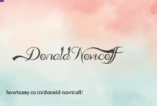Donald Novicoff