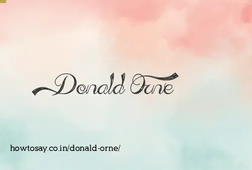 Donald Orne