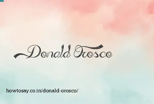 Donald Orosco