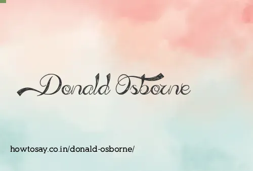Donald Osborne