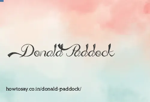Donald Paddock