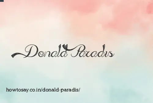 Donald Paradis