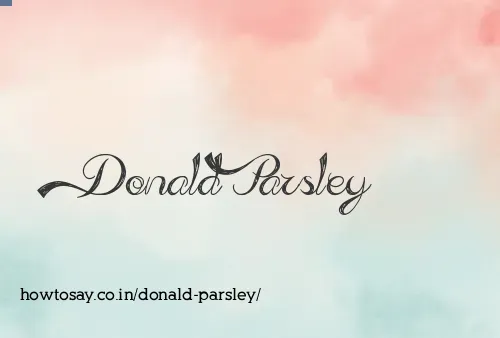 Donald Parsley