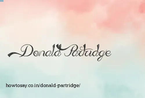 Donald Partridge