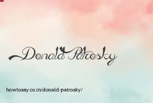Donald Patrosky