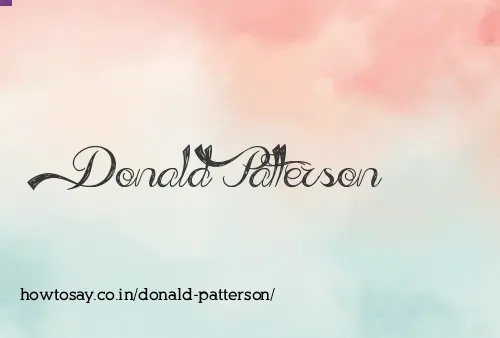 Donald Patterson