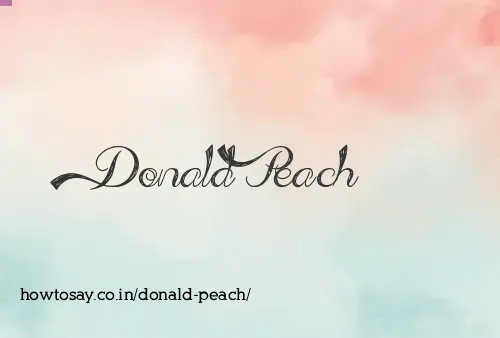 Donald Peach