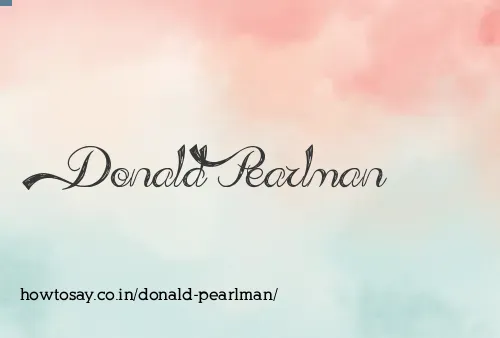 Donald Pearlman