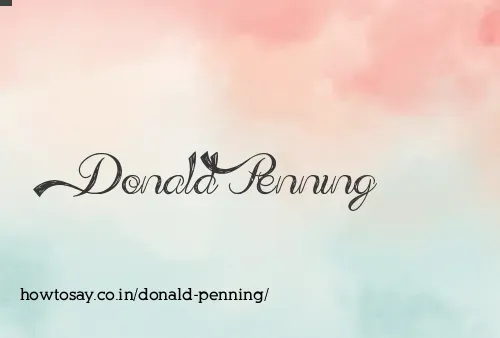Donald Penning