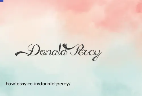Donald Percy