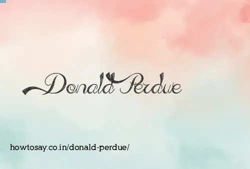 Donald Perdue