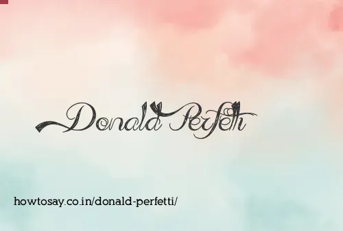 Donald Perfetti