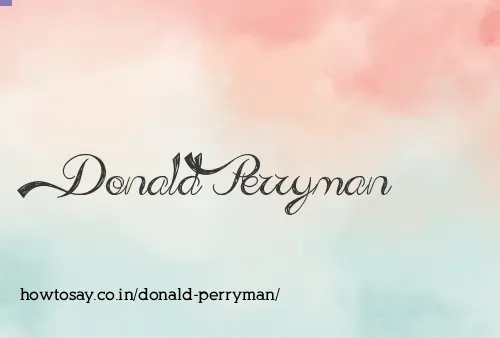 Donald Perryman