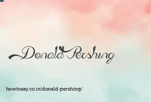 Donald Pershing