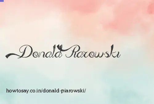 Donald Piarowski