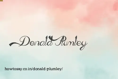 Donald Plumley