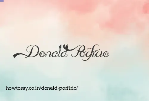 Donald Porfirio