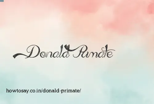 Donald Primate
