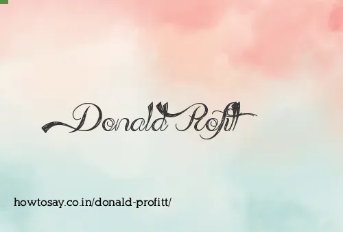 Donald Profitt