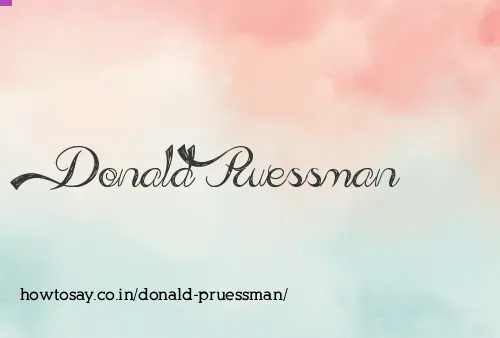 Donald Pruessman