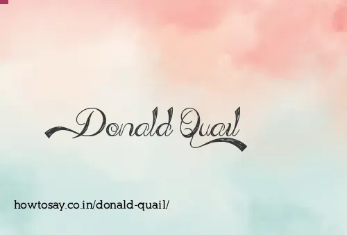 Donald Quail