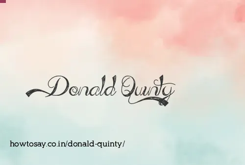 Donald Quinty