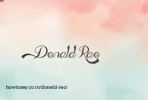 Donald Rao