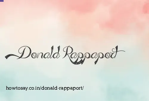 Donald Rappaport