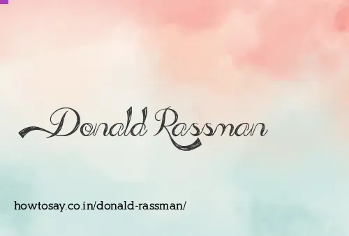 Donald Rassman