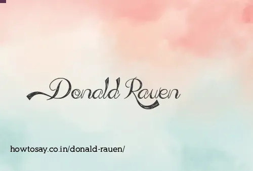 Donald Rauen