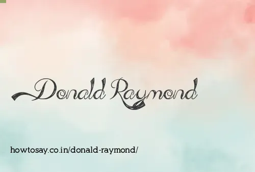 Donald Raymond