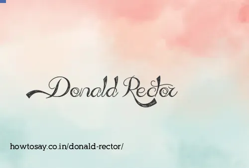 Donald Rector