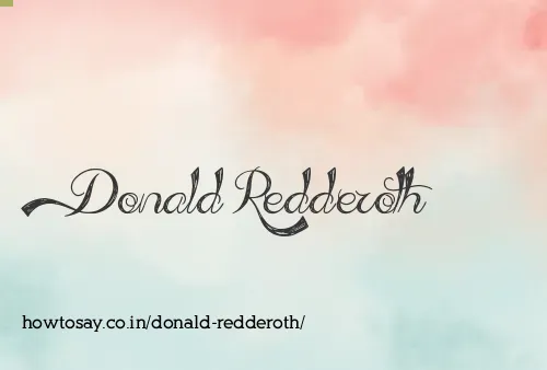 Donald Redderoth