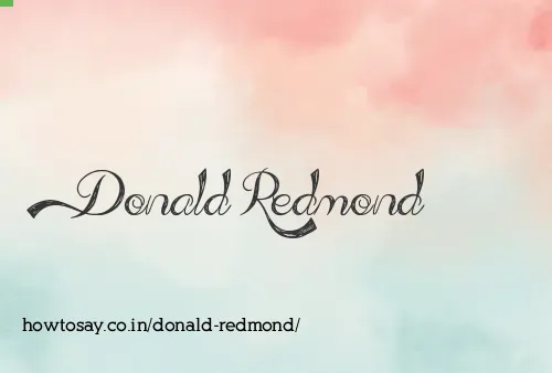 Donald Redmond