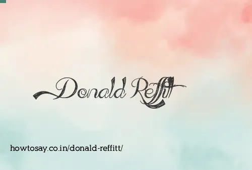 Donald Reffitt