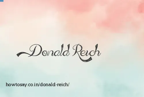 Donald Reich