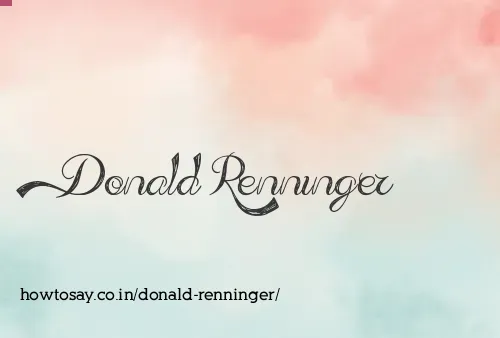 Donald Renninger