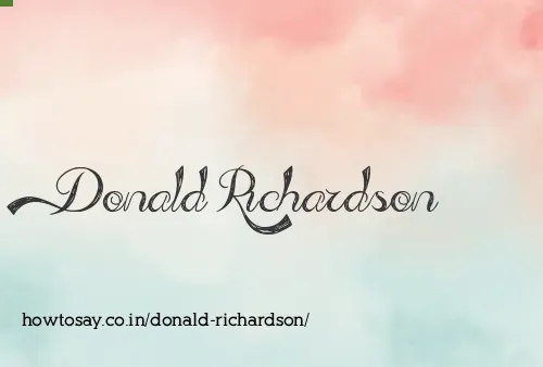Donald Richardson
