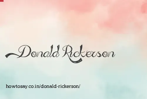 Donald Rickerson