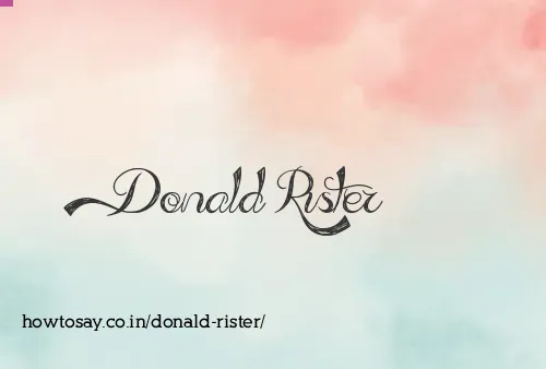 Donald Rister