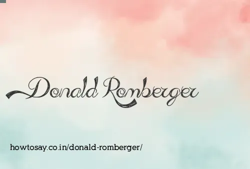Donald Romberger