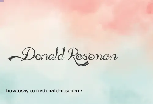 Donald Roseman