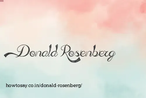 Donald Rosenberg