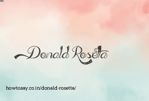 Donald Rosetta