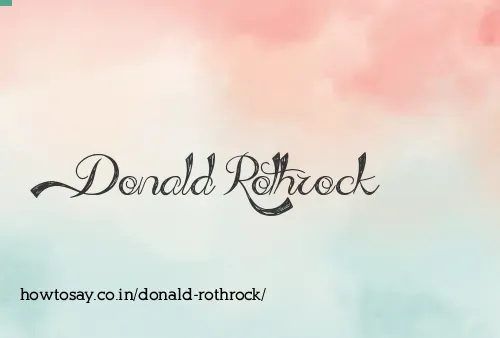 Donald Rothrock