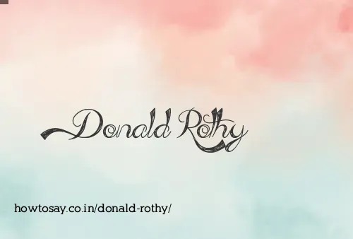 Donald Rothy