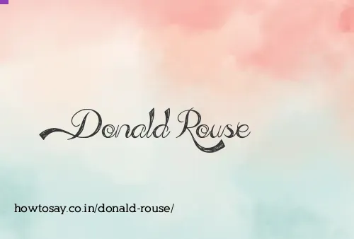 Donald Rouse