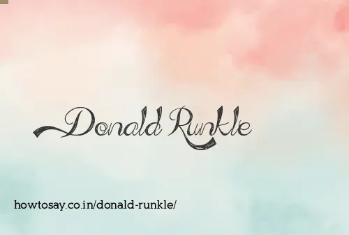 Donald Runkle