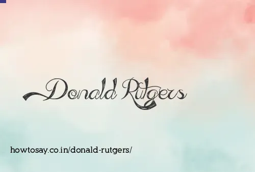 Donald Rutgers