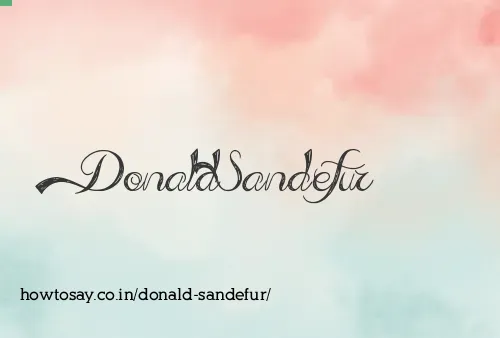 Donald Sandefur